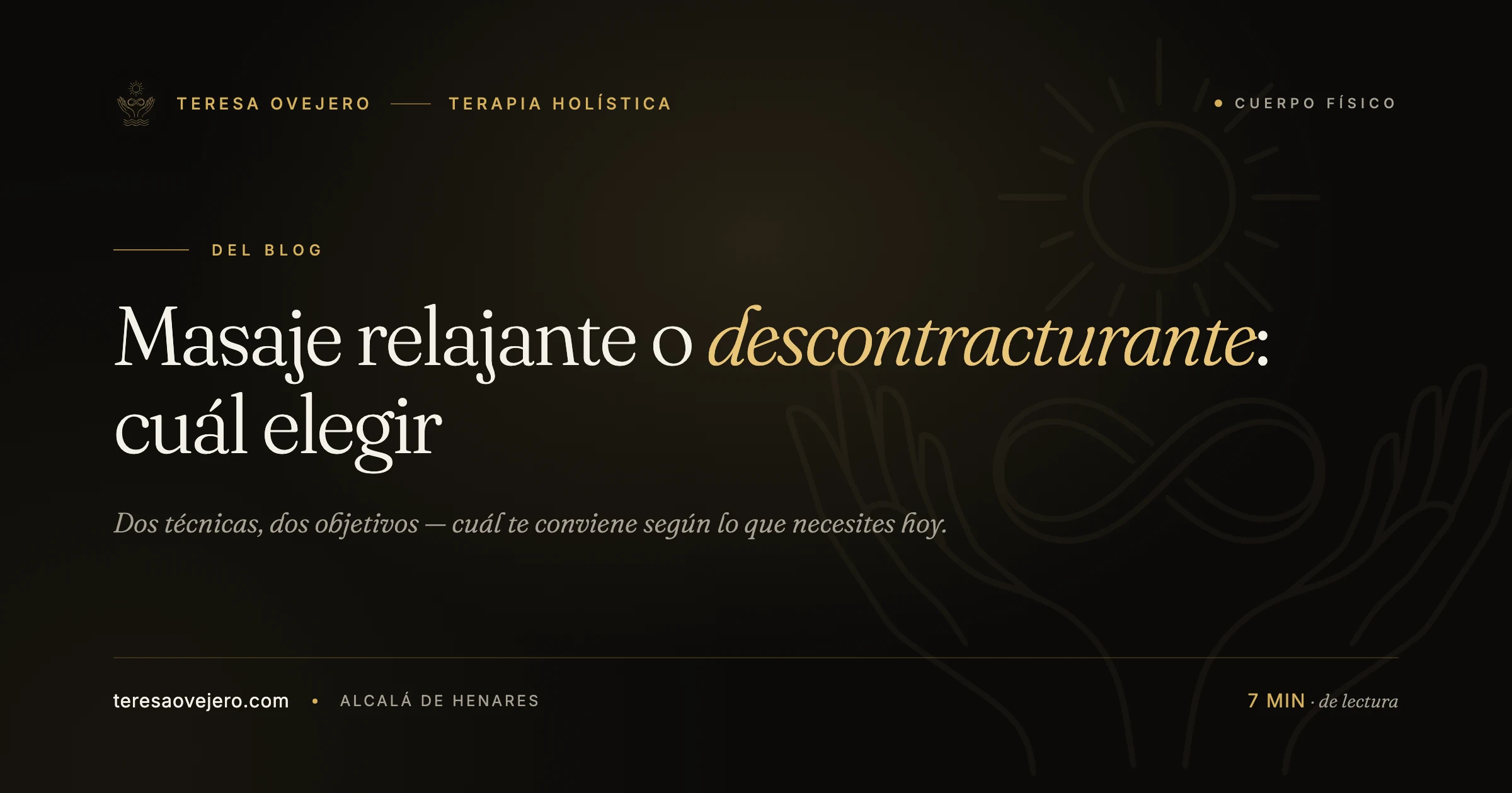 Masaje relajante o descontracturante: cuál elegir según lo que necesitas